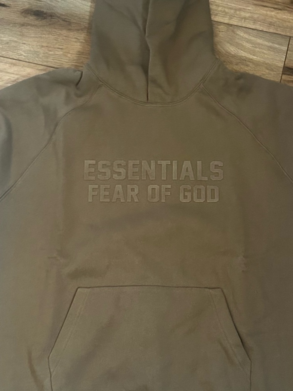 Fear of God Essentials Unisex Hoodie Wood Size XL
